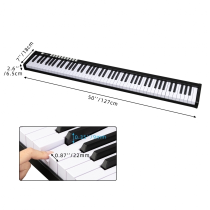 Professional & Beginners 88 Key Piano Keyboard 1:1 Real Piano
